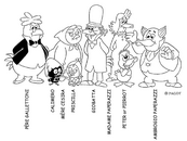 coloriage Calimero et sa famille